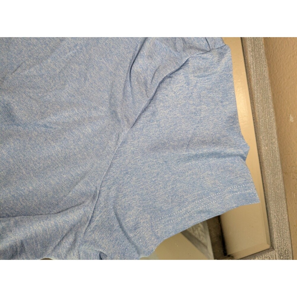 Bundle 2 Black and light Blue Women's  Short Cap Sleeve Polo Shirts Large - Picture 8 of 11